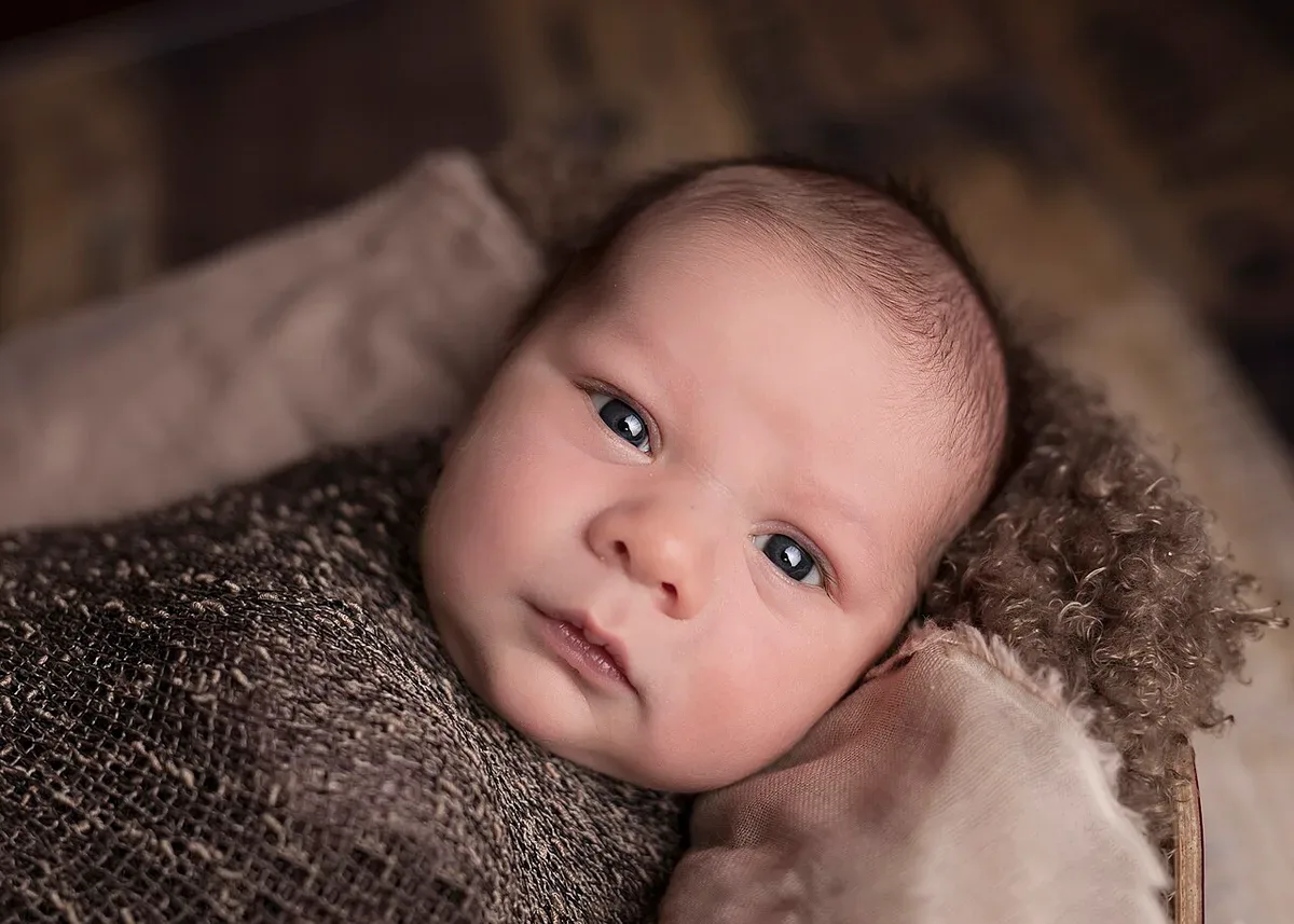 A baby resting