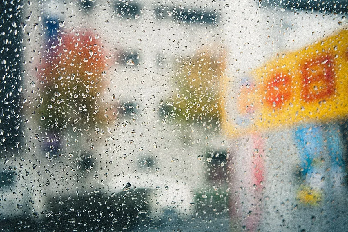 Rain on a window
