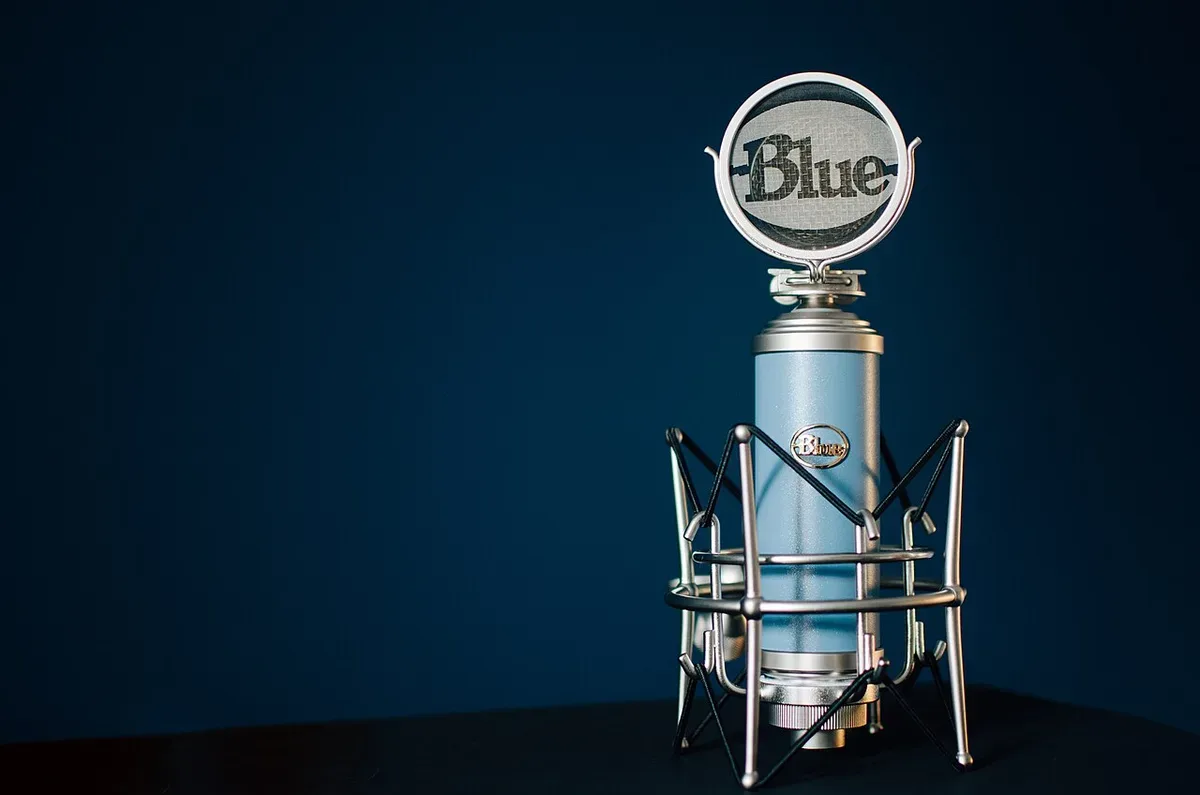 A microphone for recording sound